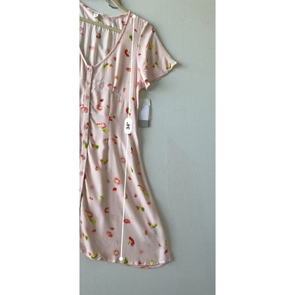 Nordstrom BP Floral Dress pink SMALL short sleeves Bohemian NEW - Picture 13 of 13